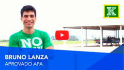 Bruno Lanza aprovado na AFA