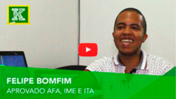 Felipe Bonfim aprovado ITA, IME e AFA