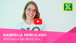 Gabriella Herculano aprovada em Medicina