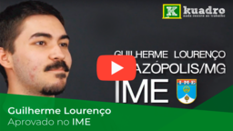 Guilherme Lourenço aprovado IME