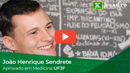 João Henrique Sendrete aprovado em Medicina UFJF