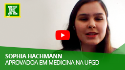 Sophia Hachmann Aprovada em Medicina na UFGD